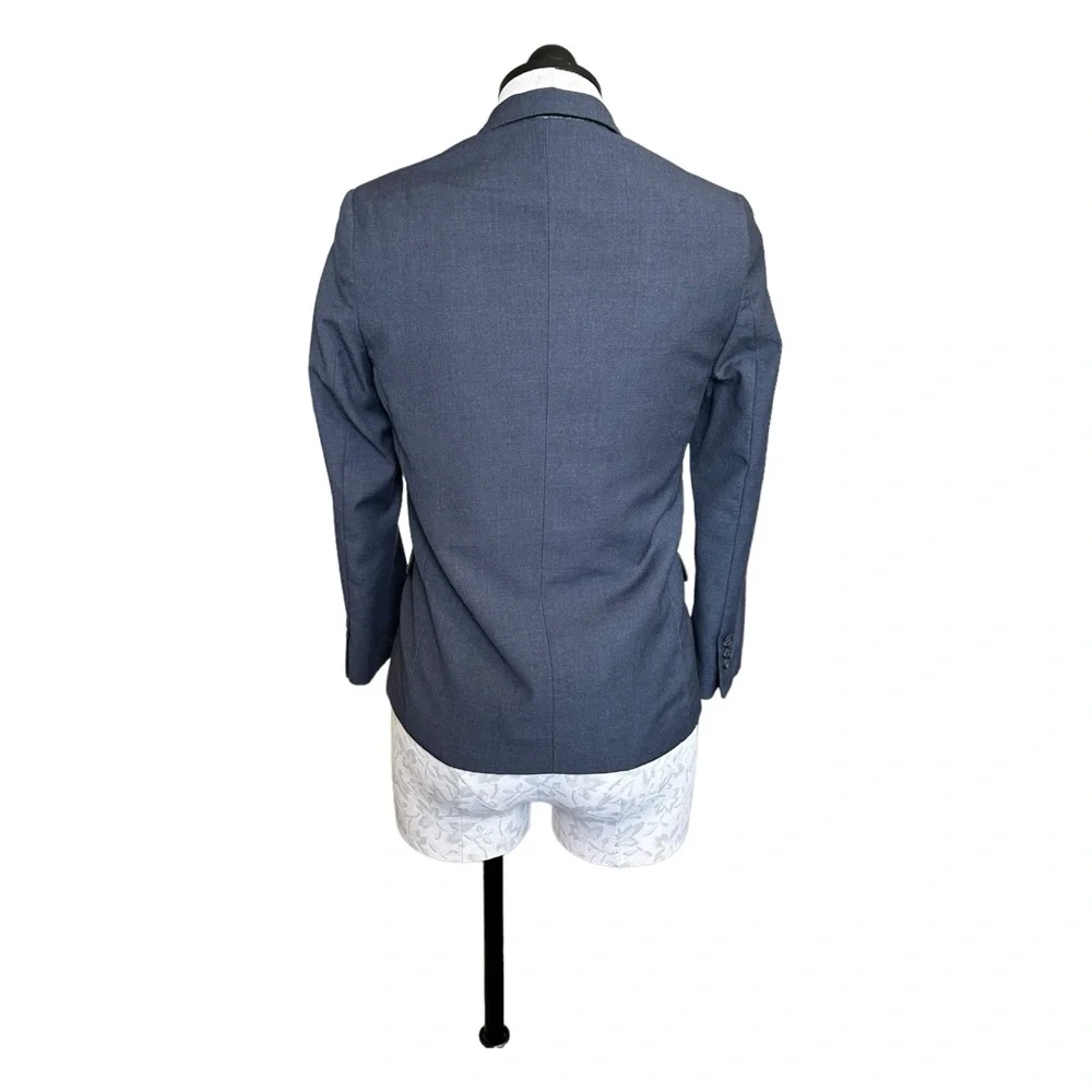 Calvin Klein Boys Gray Suit Jacket Single Breasted 2 Button Size 12 Regular - Picture 4 of 14